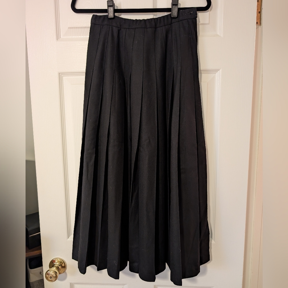 Pendleton Black Midi A-Line Skirt